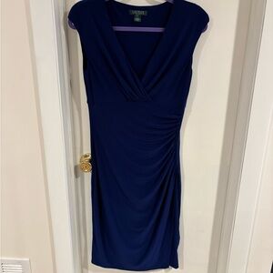Ralph Lauren Deep Cobalt Blue Midi Dress